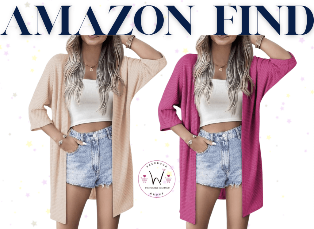 SHEWIN 3/4 Sleeve Cardigan!